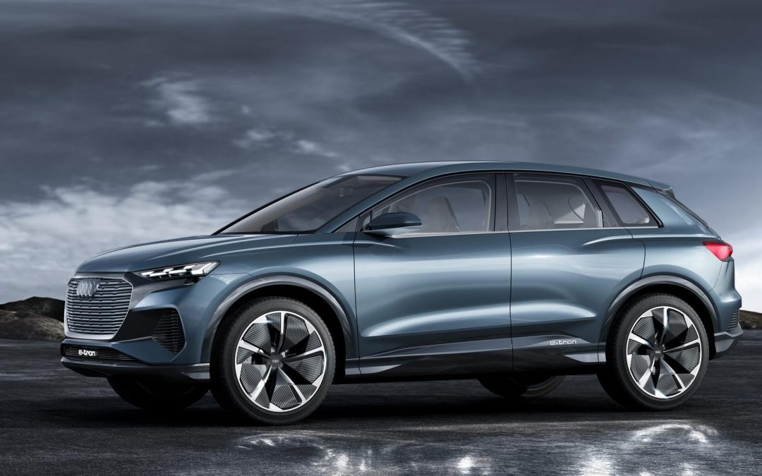 Audi Q4 e-tron, 3:e elbilen på Volkswagens nya elbilsplattform MEB.